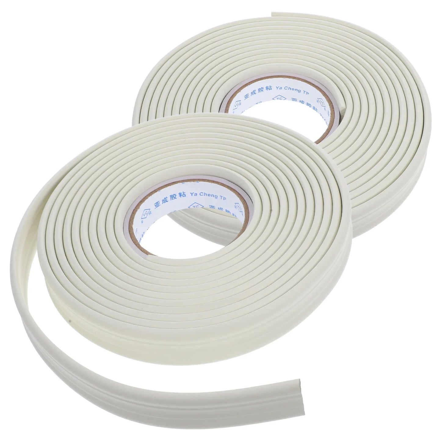 2 Pcs Wall Border Base Boards for Walls Floor Crown Molding Peel and Stick Pvc 500.00X3.00X0.60CM