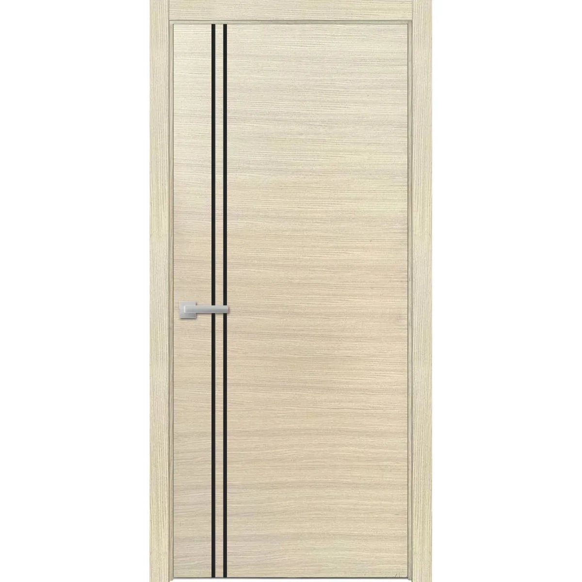Modern Wood Interior Door with Hardware | Planum 0016 Natural Veneer