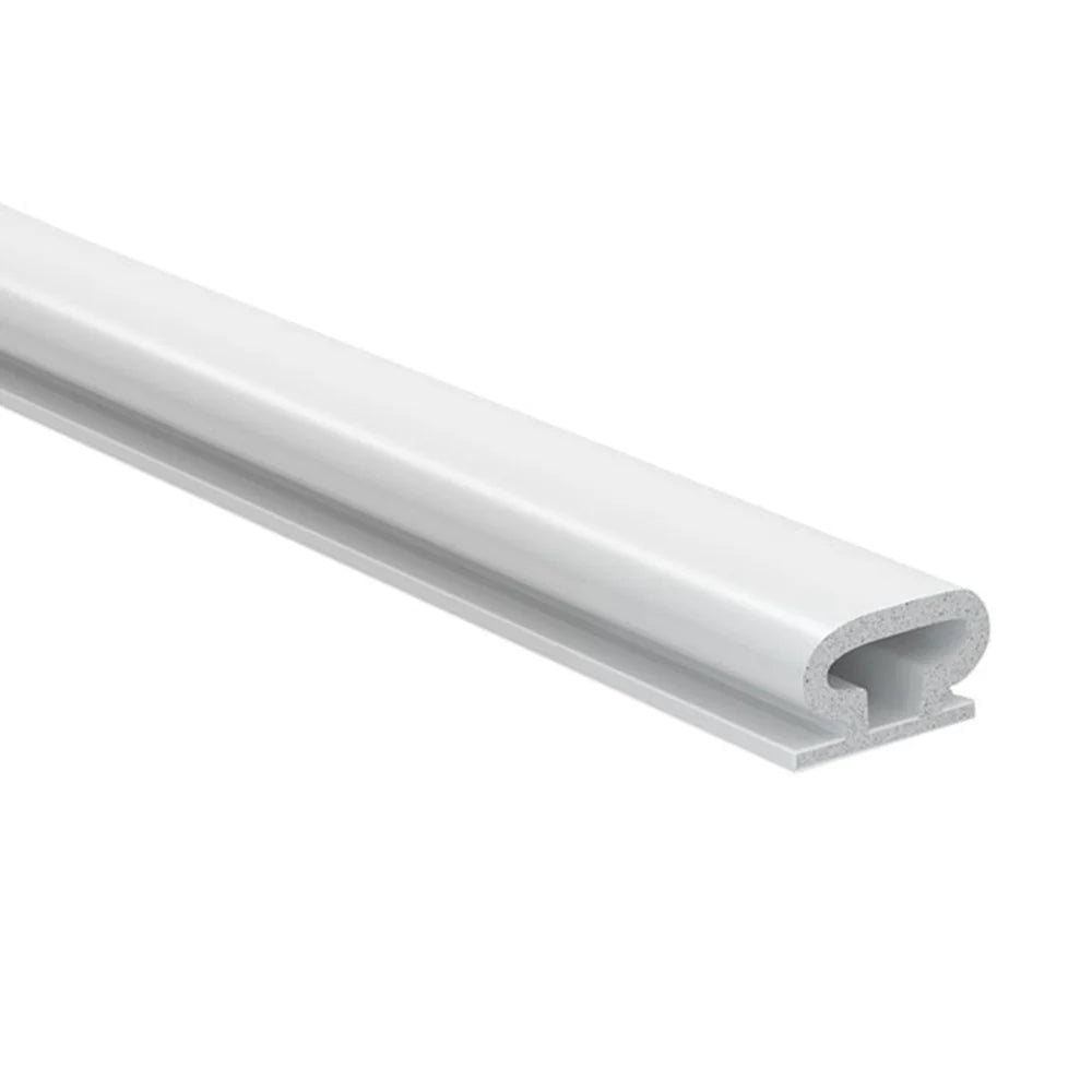 TOP-MAX Self-Adhesive TPE Door Sealing Flexible Strip Door Sealing Strip for Sliding Door Door Ventilation (Middle White)