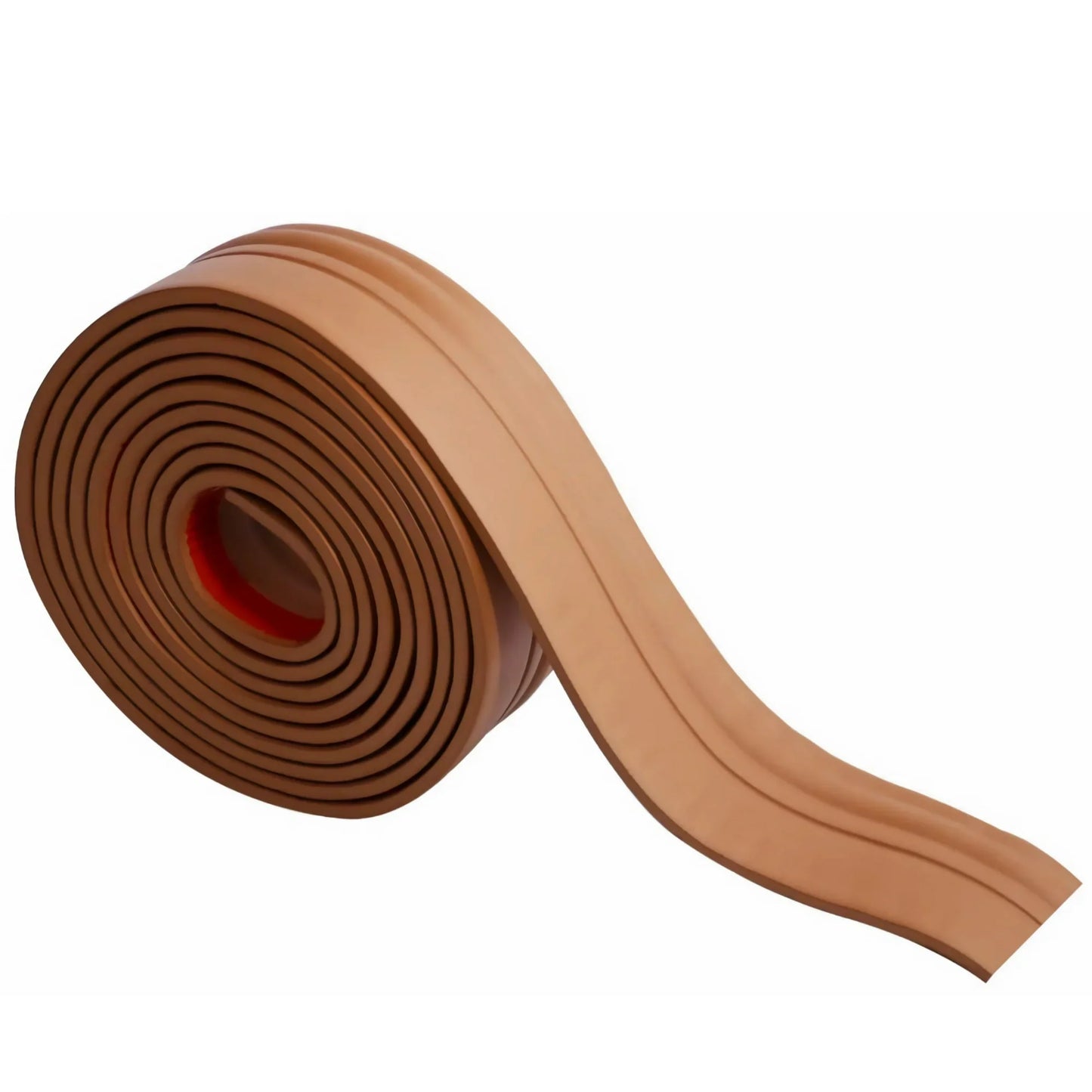 Ymokee Flexible Baseboard Moulding Trim, Peel and Stick Baseboard Molding Trim, 16.4 Feet(L) x 4 Inch(W) Waterproof Wall Trim for Home, Office Decoration, Brown