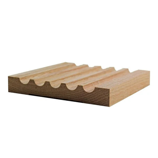 Fluted Casing EWCA49, 3/4" x 5-1/8", Red Oak, 95"